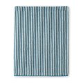 Bath Towel, teal/vanilla stripes