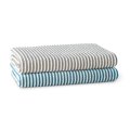 Bath Towel, BacLock®, Teal/Vanilla Stripes