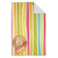 Beach Towel with Carrying Pouch, stripes, LE