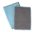 Lg Counter Cloth, RC BL, teal/slate (set of 2) - LE