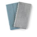 Hand Towel, BacLock®, teal/vanilla stripes