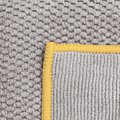 LE Kitchen Cloth Trio, graphite w/ sunflower trim - NEW