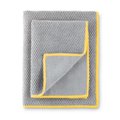 LE Kitchen Towel & Cloth Set, graphite w/ sunflower trim - NEW