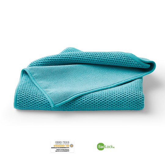 Norwex Limited Edition LARGE Textured Kitchen Cloth Turquoise Baclock Blue 