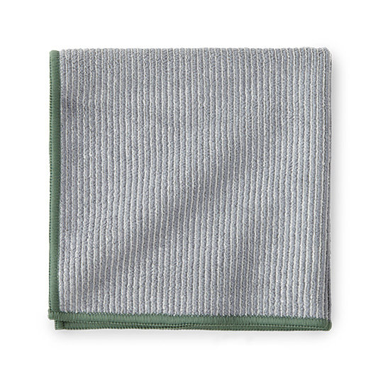 Bamboo Multi-Purpose Cloth - Graphite w/ Green Trim