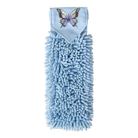 Chenille Hand Towel, butterfly