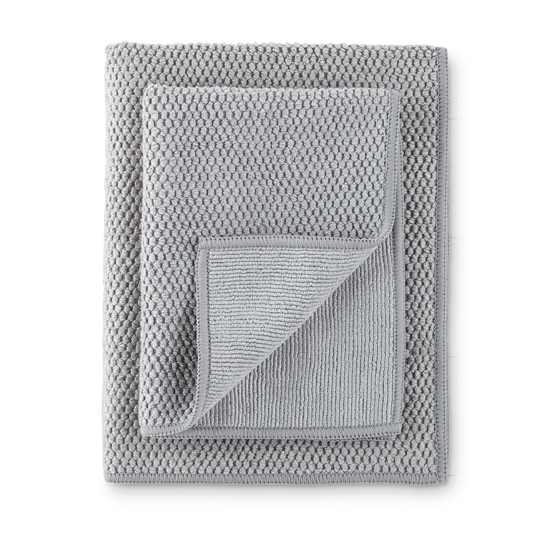 Diamond Textured Kitchen Towel & Cloth Set, graphite