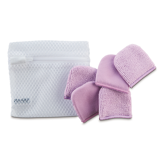 Facial Pads, purple (set of 5 with pouch)