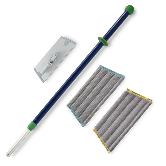 Superior Mini Mop Starter System - blue/green handle
