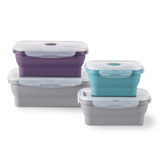 Silicone Food Storage Container Set (pack of 4)