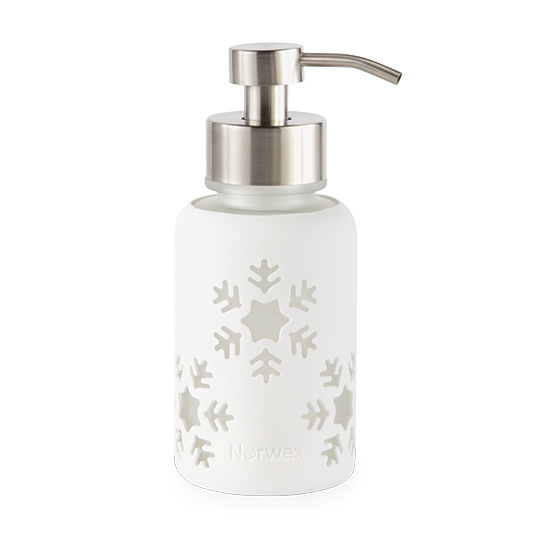 LE Lysere™ Snowflake Forever Bottle with Foaming Hand Wash Dispenser, snowflake (355 ml / 12 fl. oz.