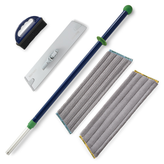 Superior Mop System w/ Rubber Brush blue/green
