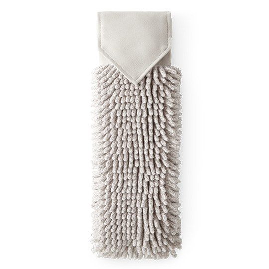 Chenille Hand Towel, RC BL, heathered oatmeal