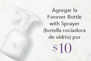 Your order qualifies you to buy the Forever Bottle with Sprayer, white for $10!